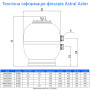 Песочный фильтр для бассейна Astral ASTER TAG D950 (35m3/ч)