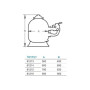Hayward NC500SE2 (10m3/h, d500mm, 85kg) песочный фильтр для бассейна