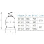 Hayward PowerLine 81103 (10m3/h, d512mm, 100kg) песочный фильтр для бассейна