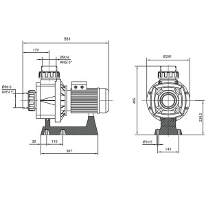 Технические характеристики Hayward HCP10253E1 KA250 T1.B