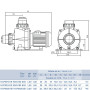 Hayward HCP09101E2 KNG100 M.B (220V, 18m3/h*8m, 1HP) насос для гидромассажа, водопада в бассейн