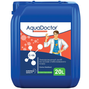 Гипохлорит натрия (жидкий хлор) AquaDoctor C-15L 20 л для бассейна