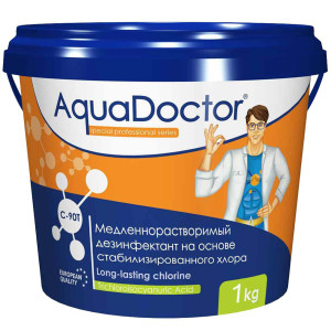 Длительный хлор AquaDoctor C-90T 1 кг в таблетках для бассейна
