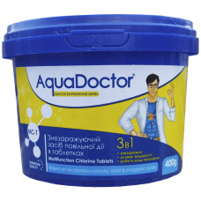 Длительный хлор 3 в 1 AquaDoctor MC-T 0.4 кг (таблетки по 200 г)