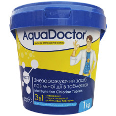 Длительный хлор 3 в 1 AquaDoctor MC-T 1 кг (таблетки по 200 г)