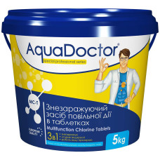 Длительный хлор 3 в 1 AquaDoctor MC-T 5 кг (таблетки по 200 г)