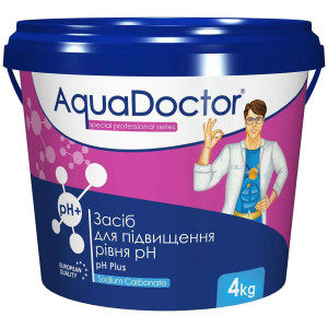 Засіб для підвищення рівня pH в басейні AquaDoctor pH Plus 4 кг