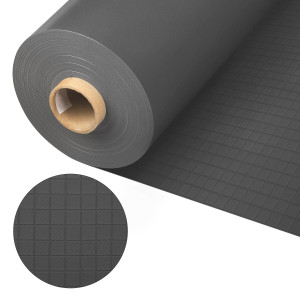 Пленка ПВХ (лайнер) текстурная для бассейна Cefil Touch Tesela Gris Anthracite 1.65x25.2m