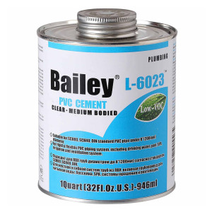 Клей для труб ПВХ Bailey L-6023 (118-946 мл)