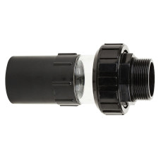 Муфта розбірна із зовнішньою різьбою та склом ПВХ Emaux d50х1-1/2 (89280101)