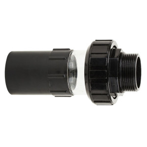 Муфта разборная с наружной резьбой и стеклом ПВХ Emaux d50х1-1/2 (89280101)