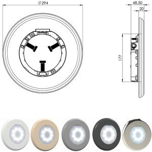 AstralPool FlexiNiche White 71209 прожектор светодиодный для бассейна